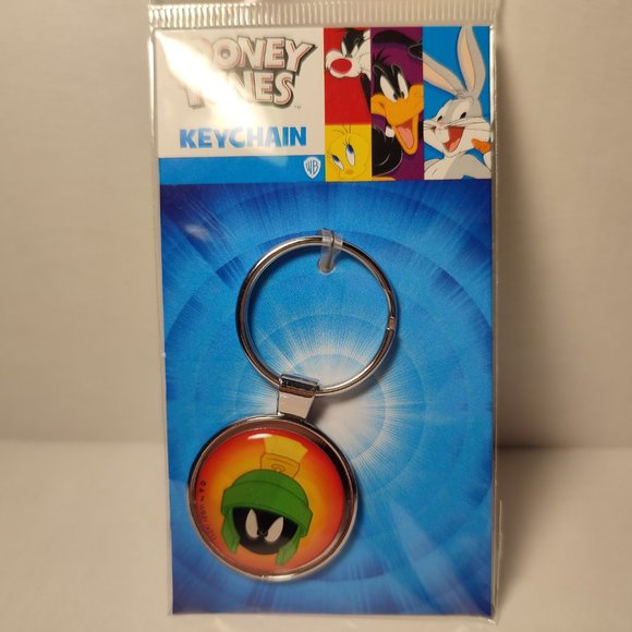 Looney Tunes Marvin The Martian Metal Keychain - Picture 3 of 3